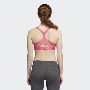 ADIDAS PERFORMANCE Bustier Sport bh 'Stronger For It' in Roze