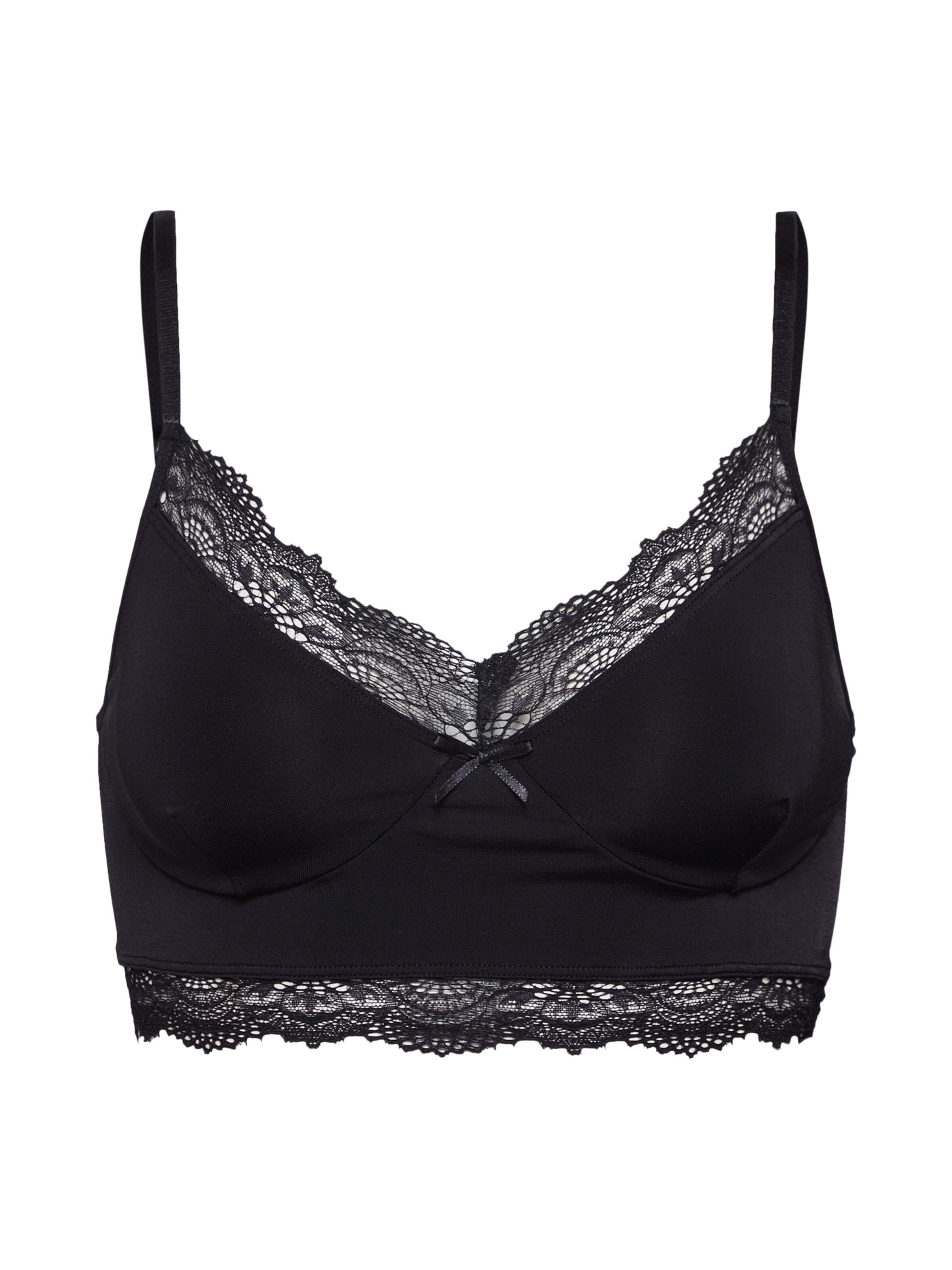 VILA - BH 'SEAMLESS' in de kleur Zwart