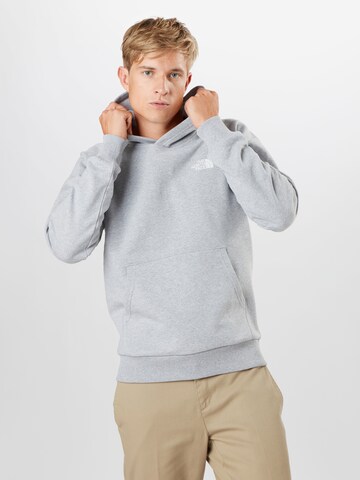 THE NORTH FACE Regular fit Sweatshirt 'Red Box' in Grijs: voorkant