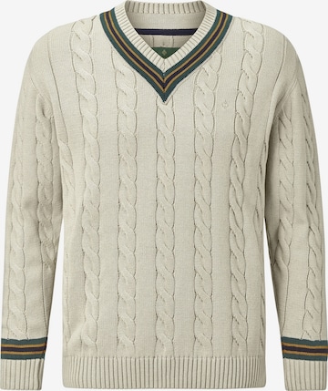 Pull-over 'Duke Ronald' Charles Colby en beige : devant