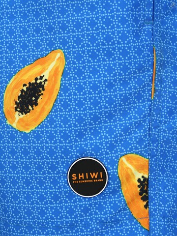 Regular Boardshorts 'Papaya' Shiwi en bleu