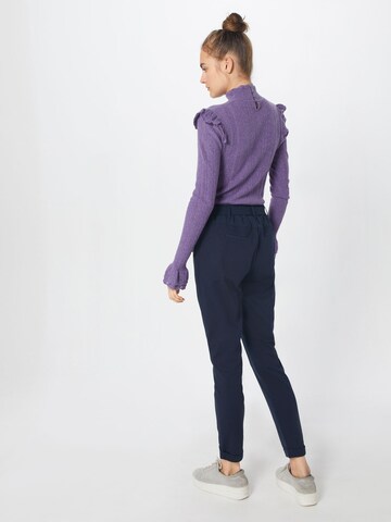 Kaffe Tapered Broek 'Jillian' in Blauw: terug