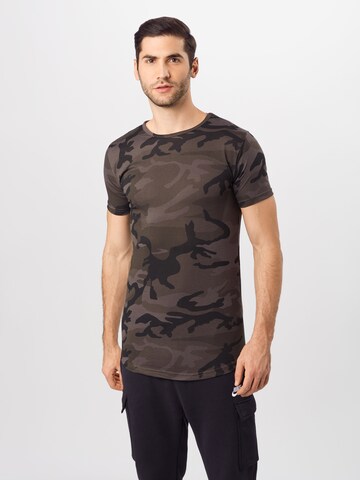 T-Shirt Urban Classics en gris : devant