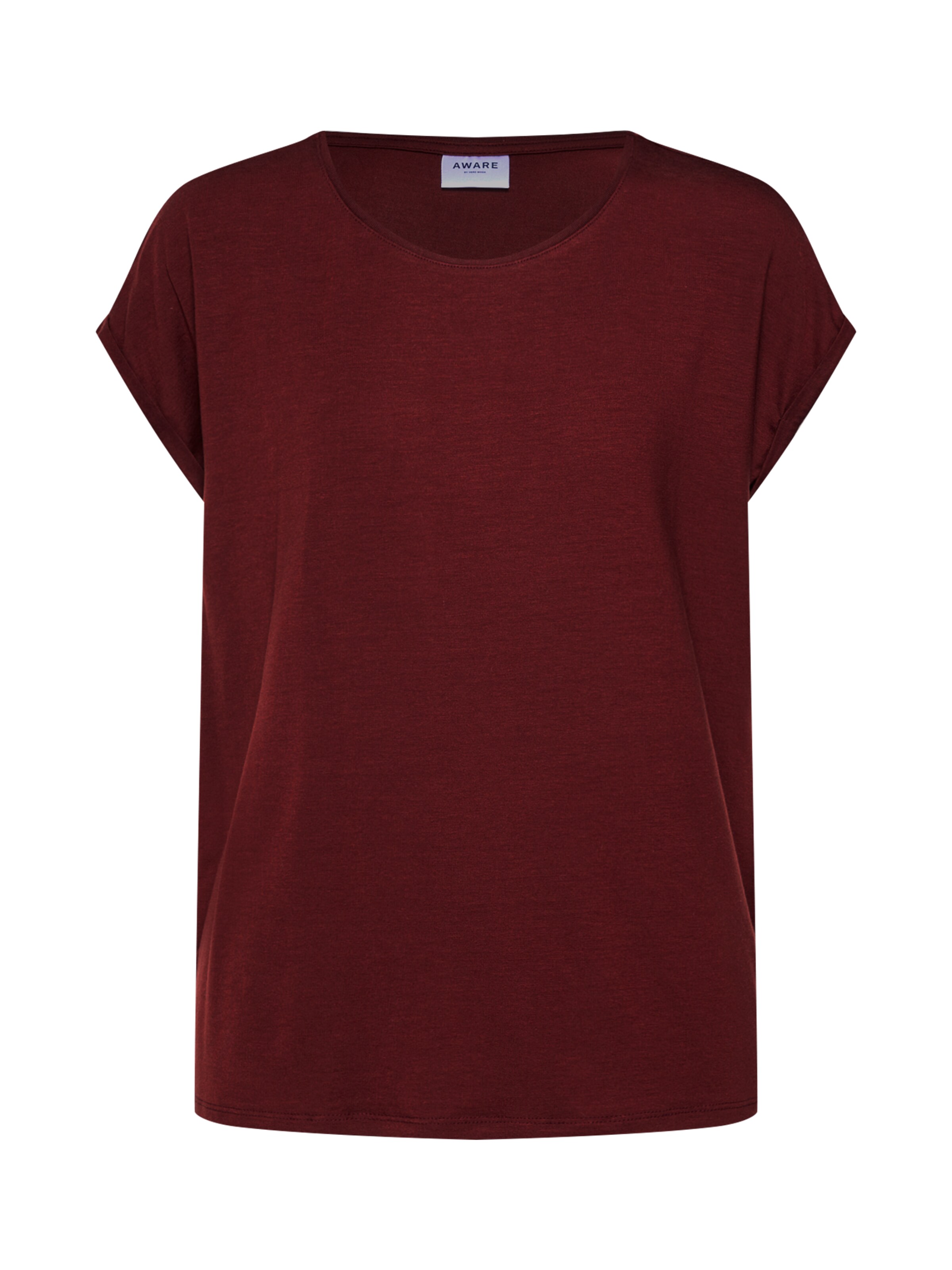 VERO MODA - Oversized shirt 'AVA PLAIN' in de kleur Roestrood