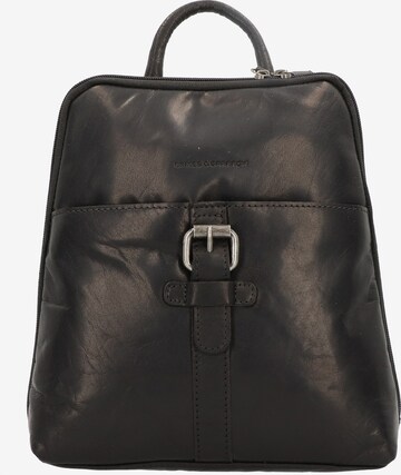 Spikes & Sparrow Backpack in Black: front