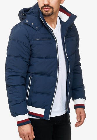 INDICODE JEANS Bomberjacke 'Marlon' in Blau