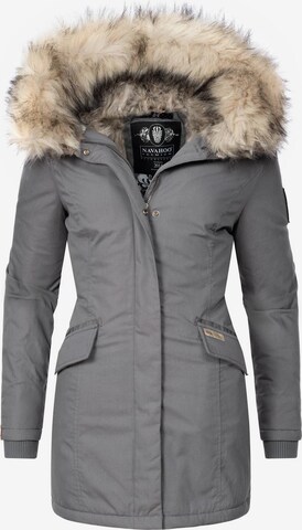 Manteau d’hiver 'Cristal' NAVAHOO en gris : devant