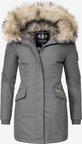 Manteau d’hiver 'Cristal' NAVAHOO en gris : devant