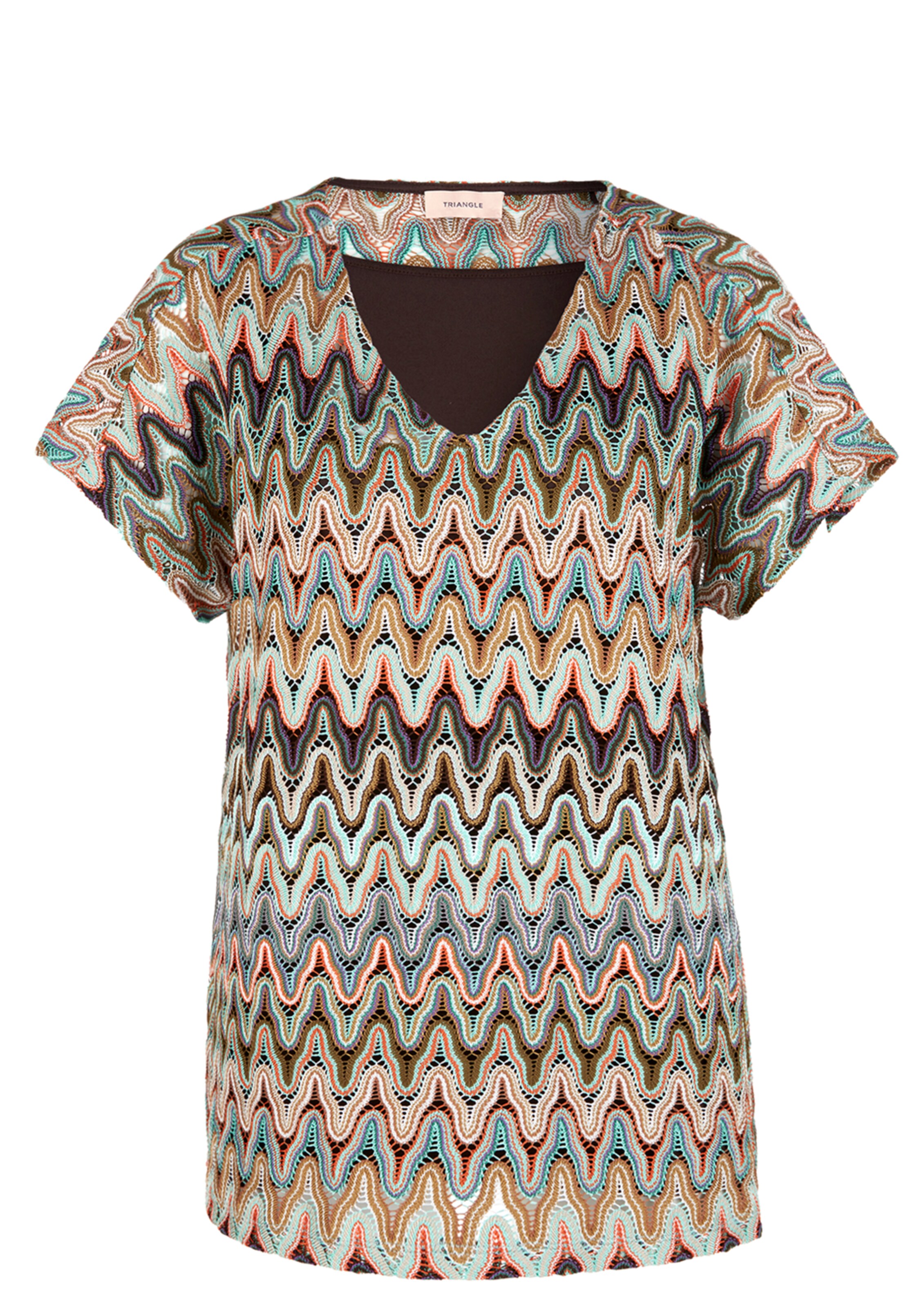 TRIANGLE - Shirt in orange