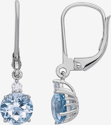 CHRIST Earrings 'Aquamarin' in Silver