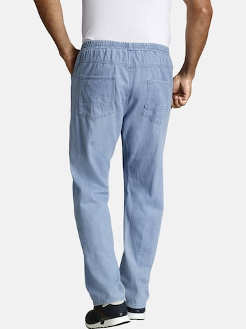 Loosefit Pantalon ' Daan ' Jan Vanderstorm en bleu