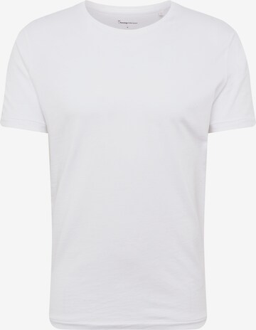 KnowledgeCotton Apparel T-Shirt (GOTS) in Weiß: predná strana