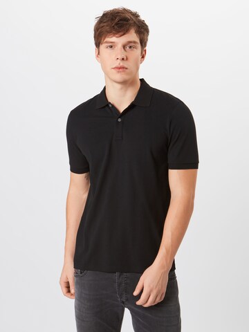 OLYMP Slim fit Shirt 'Level 5' in Zwart: voorkant