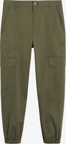 Effilé Pantalon 'Private' MANGO en vert : devant