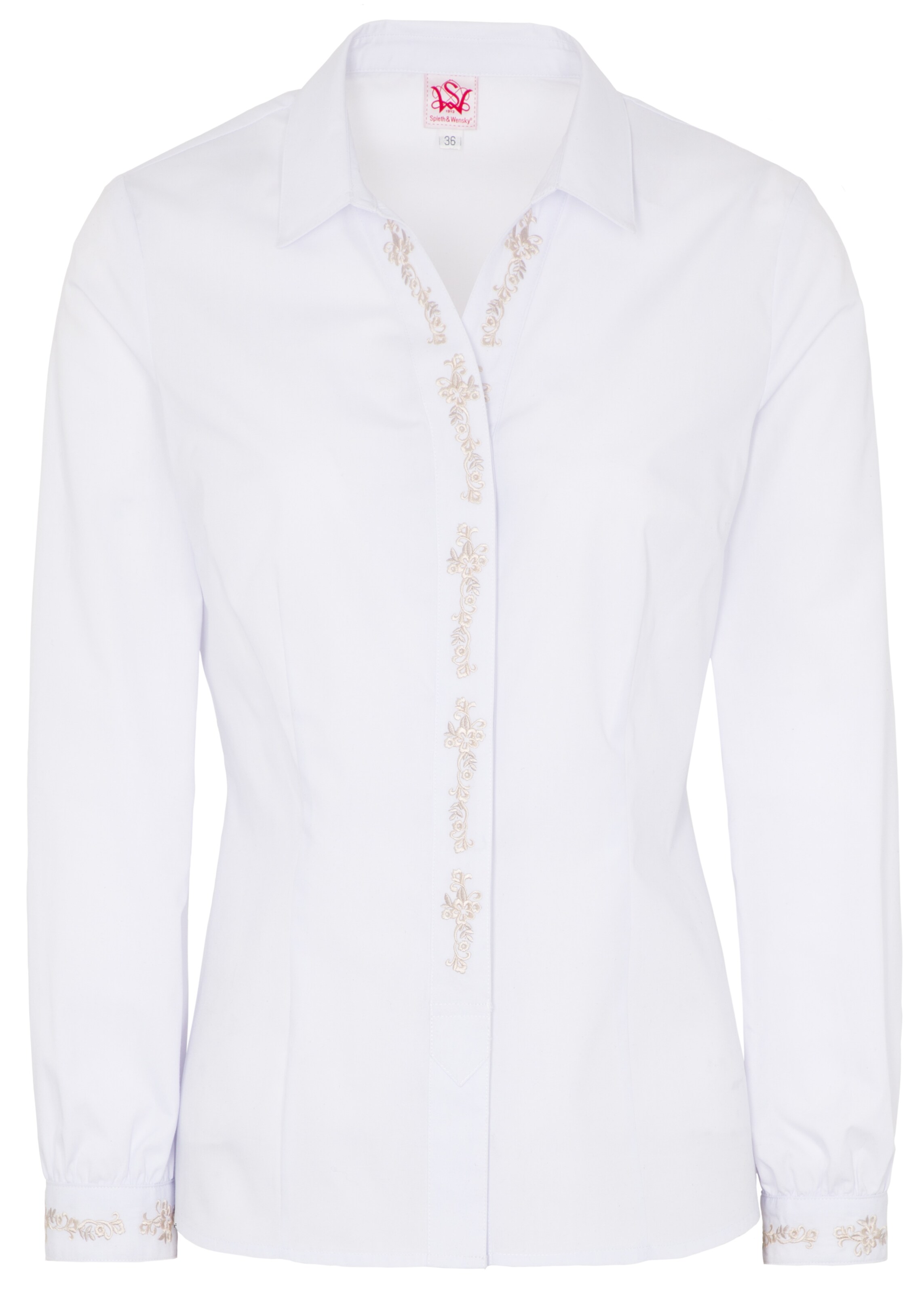 SPIETH & WENSKY - Trachtenbluse 'Klee' in gold