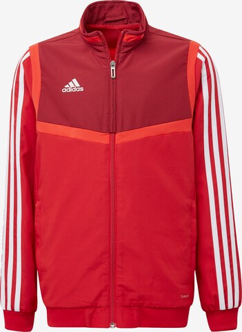 ADIDAS PERFORMANCE Athletic Jacket 'Tiro 19' in Red: front