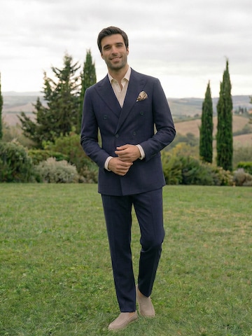 Blue Suit White Shirt Guest Look