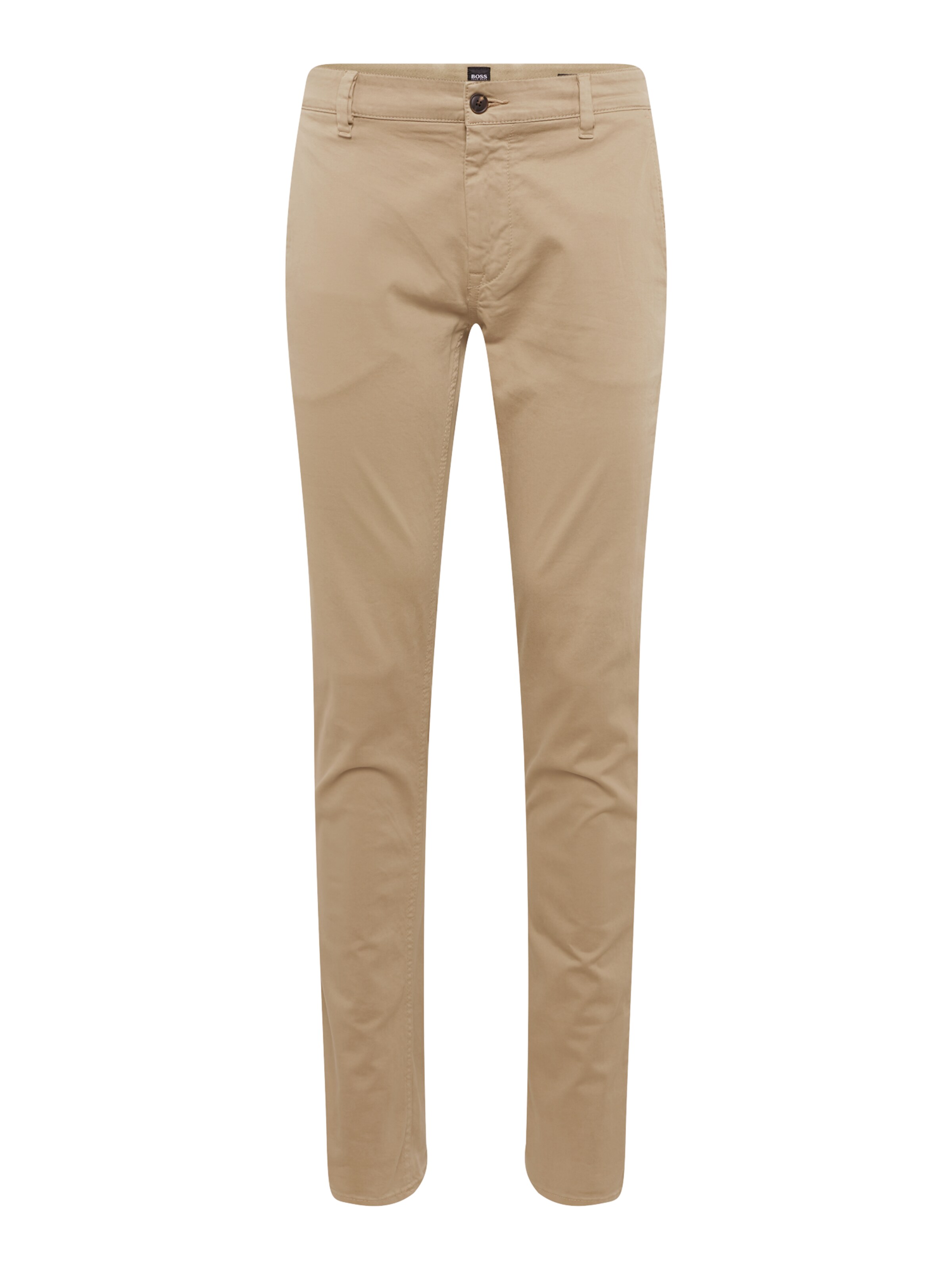BOSS Chino 'Schino-Slim D' in de kleur Beige: Vooraanzicht