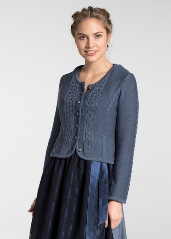 SPIETH & WENSKY Knit cardigan 'Bonn' in Blue: front