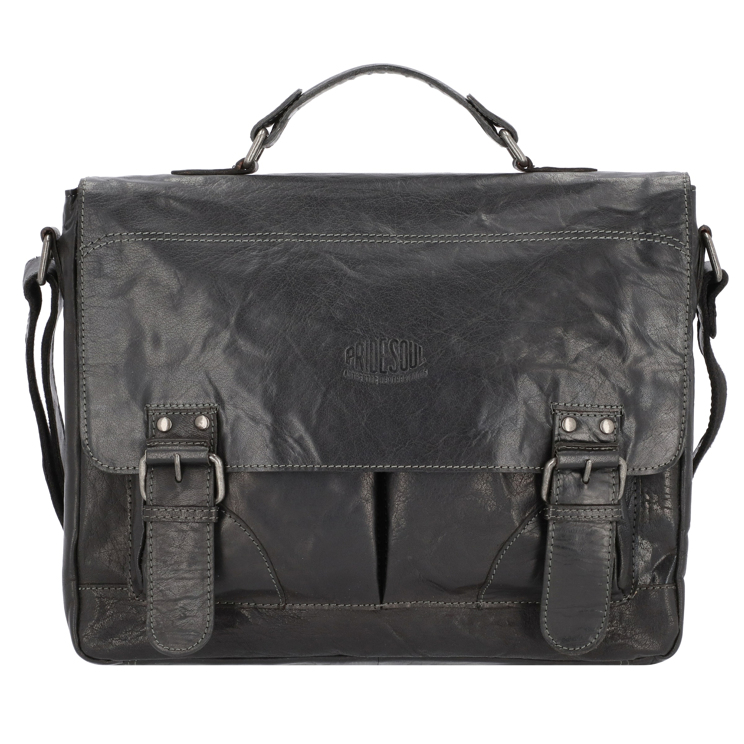 Pride and Soul Document bag 'Baggie' in Black: front