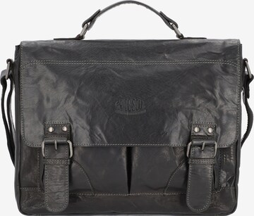 Pride and Soul Document Bag 'Baggie' in Black: front