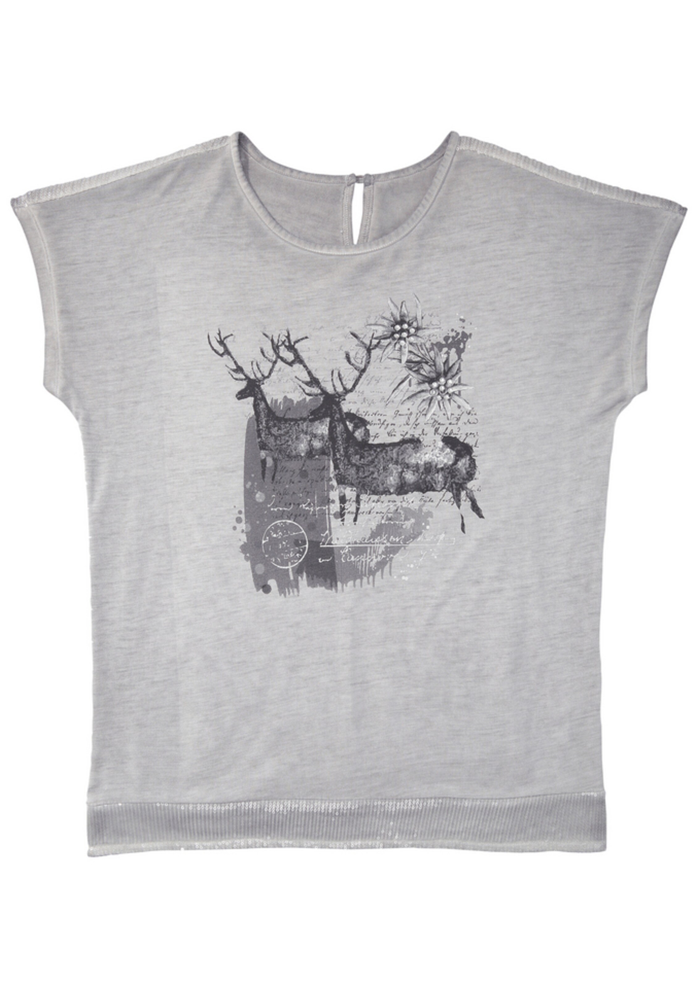 MARJO - Trachtenshirt in graphit