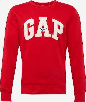 GAP Sweatshirt 'ORIGINAL ARCH' i röd: framsida