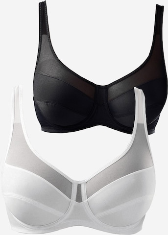 PETITE FLEUR T-shirt Bra in Black: front