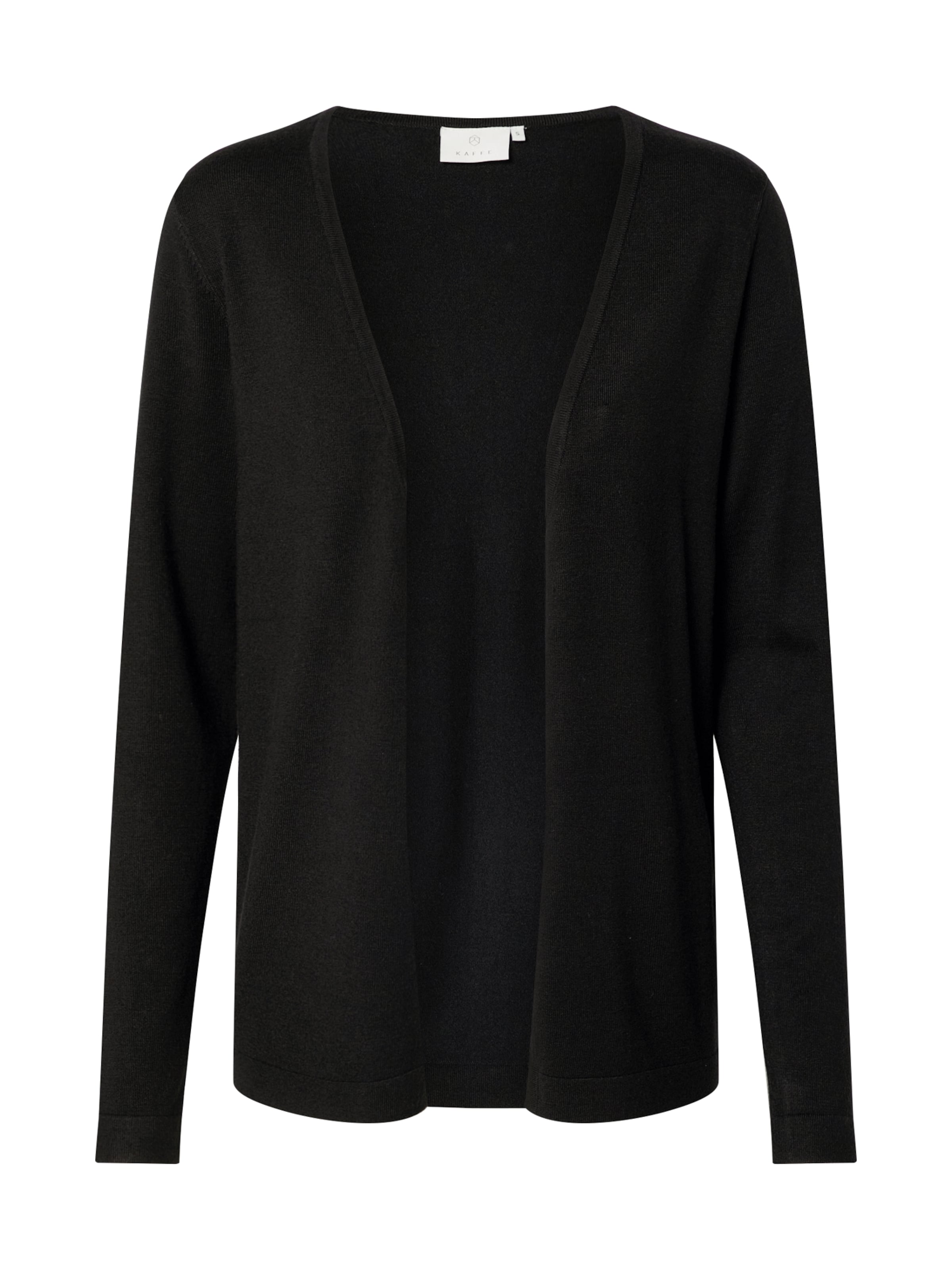 Kaffe Gebreid vest &#x27;KAFenia Astrid&#x27; in Zwart: voorkant