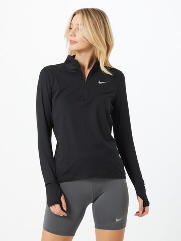 NIKE Performance shirt 'ELEMENT' in Black: front