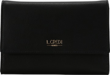 L.CREDI Wallet 'Evelyn' in Black: front