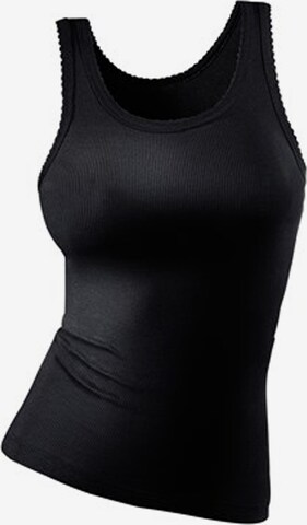 PETITE FLEUR Doppelripp-Tanktop-Unterhemd (5 Stck.) in Schwarz