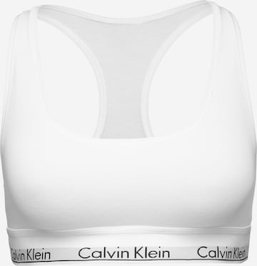 Calvin Klein Underwear صدرية حمالة صدر بلون أبيض: الأمام