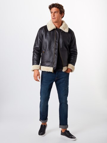 ALPHA INDUSTRIES Vinterjacka 'B3 FL' i svart