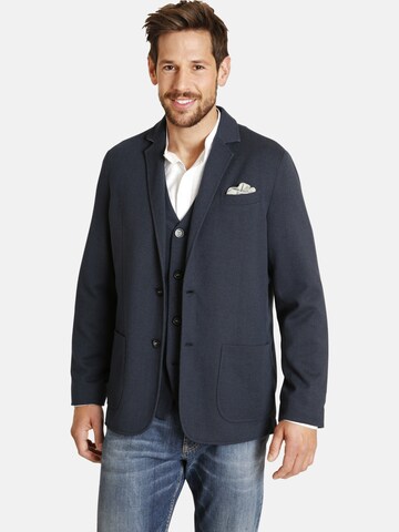 Jan Vanderstorm Comfort Fit Sakko mit Weste 'Holmstein' in Blau: Vorderseite