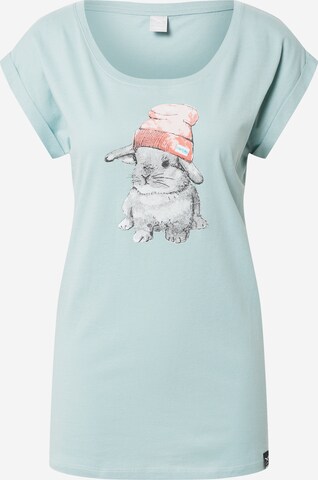 T-shirt 'It Hasi' Iriedaily en bleu : devant