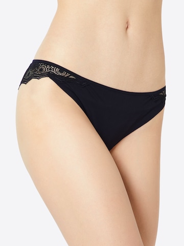 PASSIONATA - Tanga 'Georgia' em preto: frente