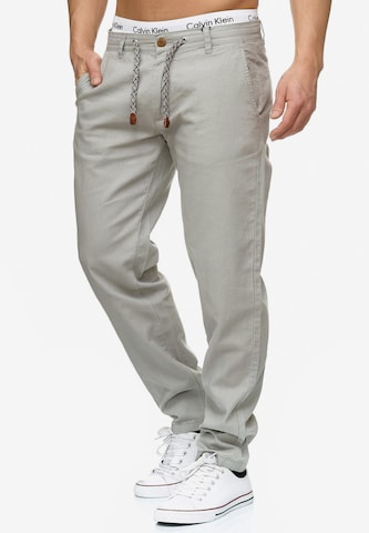 INDICODE JEANS Regular Pants 'Veneto' in Grey