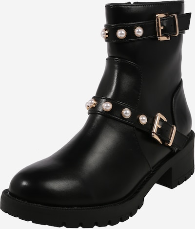 schwarze leder stiefeletten mit silber zierde schwarze leder stiefeletten mit silber zierde