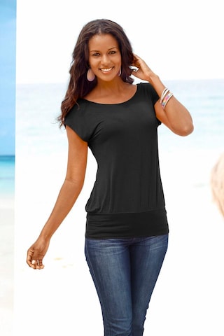 LASCANA Shirt in Blue