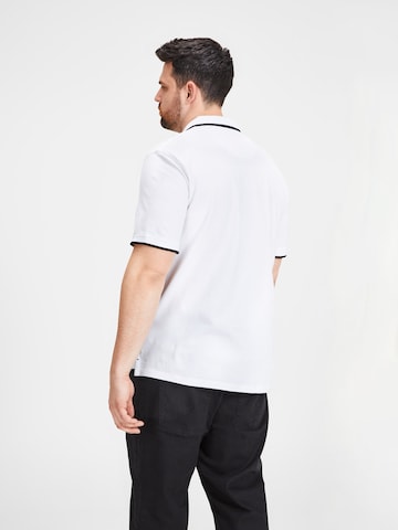 Jack & Jones Plus Μπλουζάκι 'JJEPaulos' σε λευκό