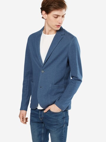 Coupe regular Veste de costume TOM TAILOR en bleu : devant