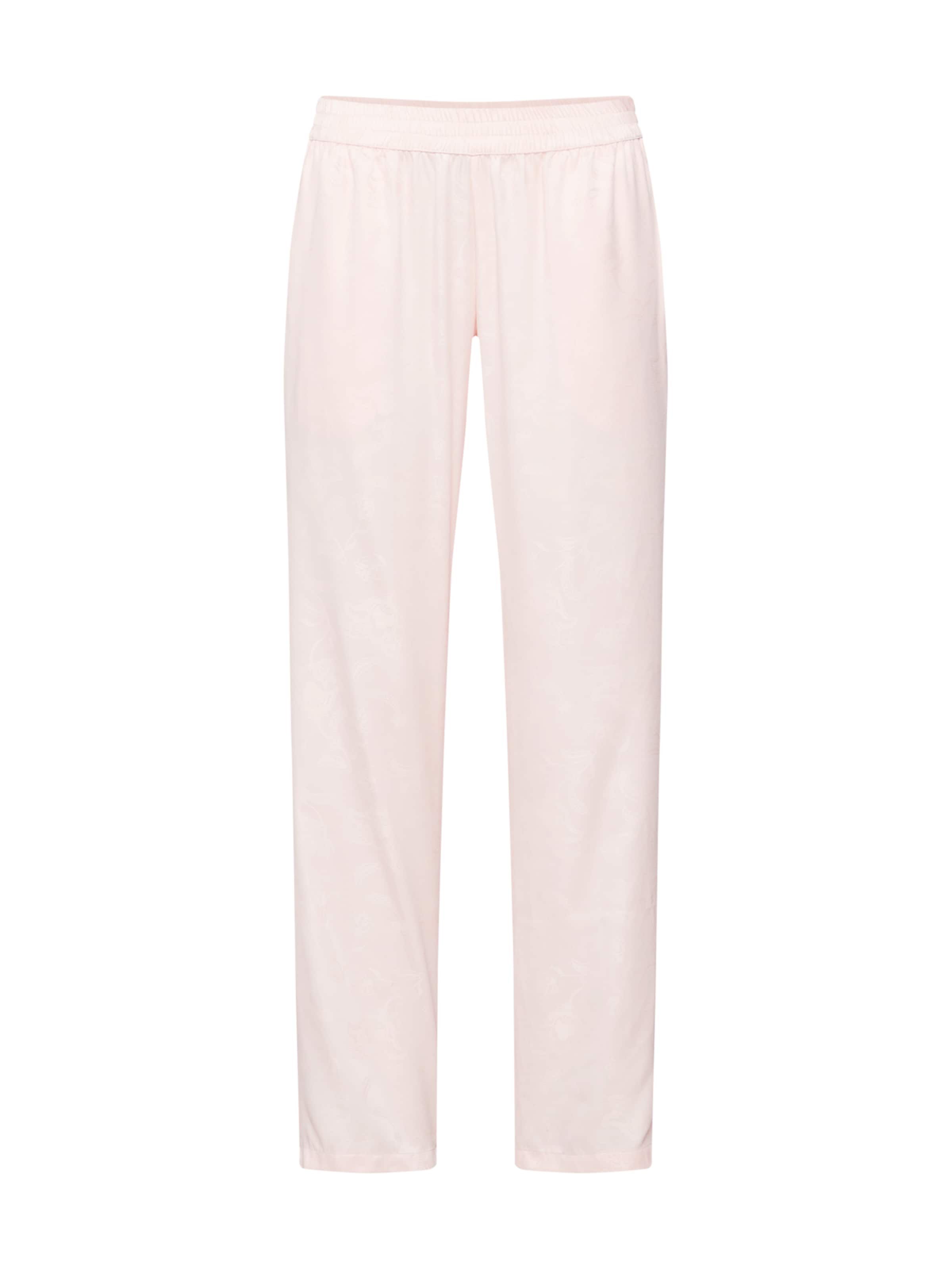 Hunkemöller - Pyjamabroek 'Pant Satin Jacquard Paisley' in de kleur Pink