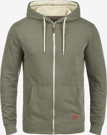 BLEND Zip-Up Hoodie 'Hulker' in Green: front