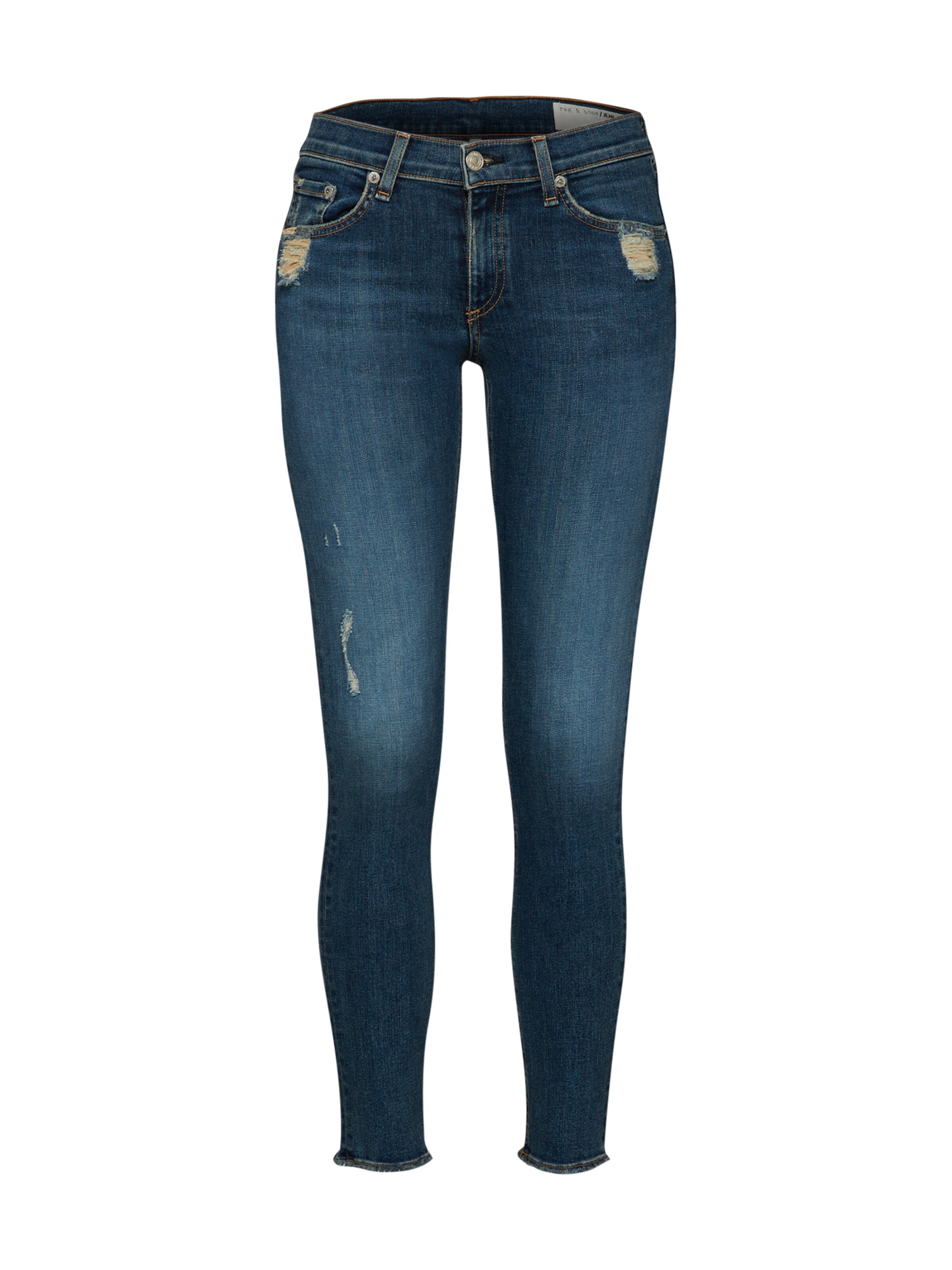 rag & bone - Jeans 'Skinny' in de kleur Blauw denim