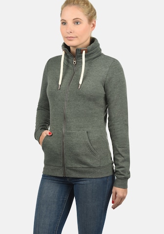 DESIRES Sweatjacke 'Vicky Zipper' in Grün: predná strana