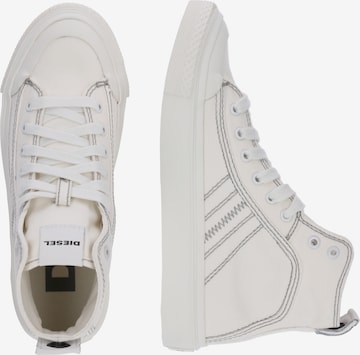 DIESEL Sneakers hoog 'S-Astico' in Wit: zijkant