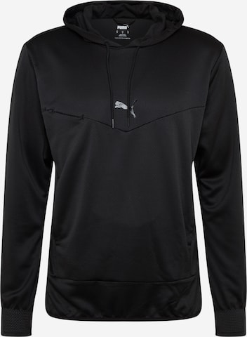 PUMA Sportsweatshirt in Zwart: voorkant