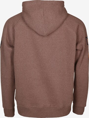 TOP GUN Sweatshirt 'TG-9013' in Brown