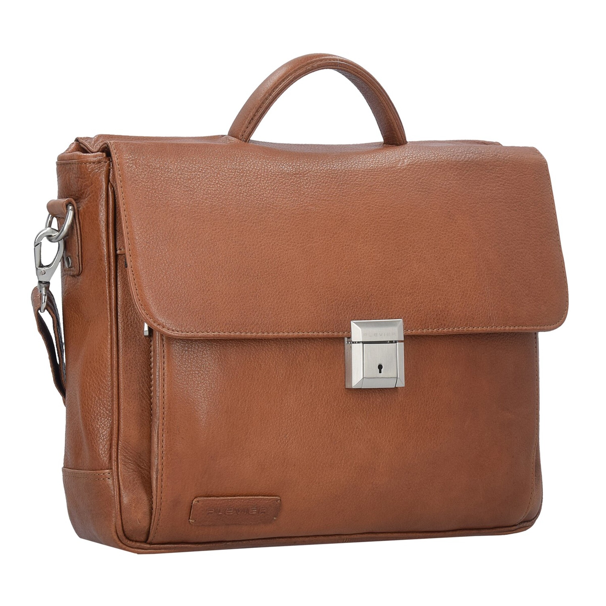 Plevier Document Bag in Brown
